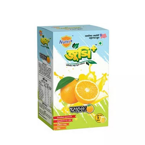 নিউট্রি+ জুস+ অরেঞ্জ ফোর্টিফাইড সফট ড্রিংক পাউডার
