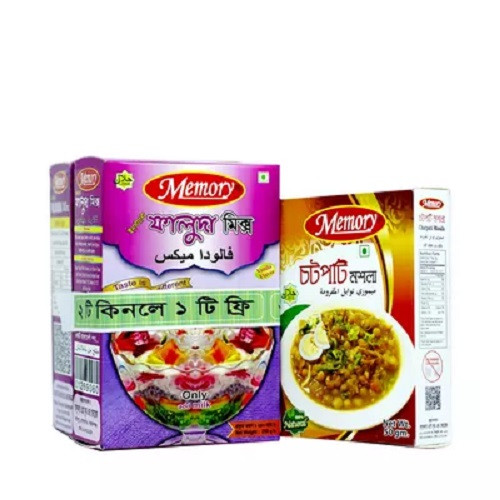 মেমরি ফালুদা মিক্স ভ্যানিলা (২ টি কিনলে ৫০ গ্রাম চটপটি মসলা ফ্রী)