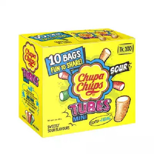 চুপা চুপস টিউব মিনি হরেক রকম নরম ক্যান্ডি পাউচ বক্স