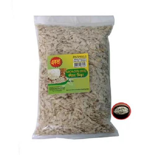 একতা কাঁচা চিড়া সাদা