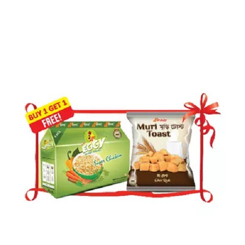 ইফাদ এগি সুপার চিকেন ইনস্ট্যান্ট নুডলস (ফ্রি মুড়ি টোস্ট ৫০ গ্রাম)