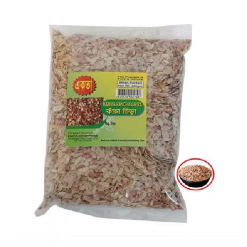 একতা কাঁচা চিড়া লাল ৪০০ গ্রাম