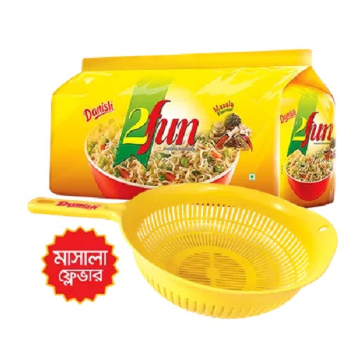 ডেনিশ ২ফান ইনস্ট্যান্ট নুডলস মাসালা (ফ্রি স্ট্রেইনার)