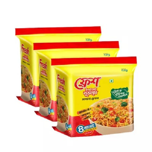 ফ্রেশ ইন্সট্যান্ট নুডলস ৪ প্যাক ২৪৮ গ্রাম (২ টি কিনলে ১ টি ফ্রি)