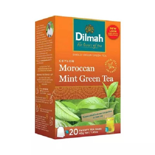 ডিলমাহ সেইলন মরোক্কান মিন্ট (পুদিনা) গ্রীন টি ৪০ গ্রাম