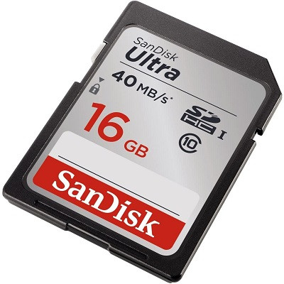 SanDisk Ultra 16GB Class 10 SDHC Memory Card